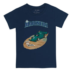 Seattle Mariners Tiny Turnip Youth Race Car T-Shirt Navy