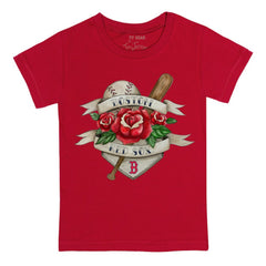Boston Red Sox Tiny Turnip Youth Tattoo Rose T-Shirt Red