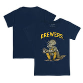 Milwaukee Brewers Tiny Turnip Youth Triceratops T-Shirt Navy