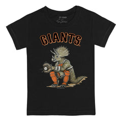 San Francisco Giants Tiny Turnip Youth Triceratops T-Shirt Black