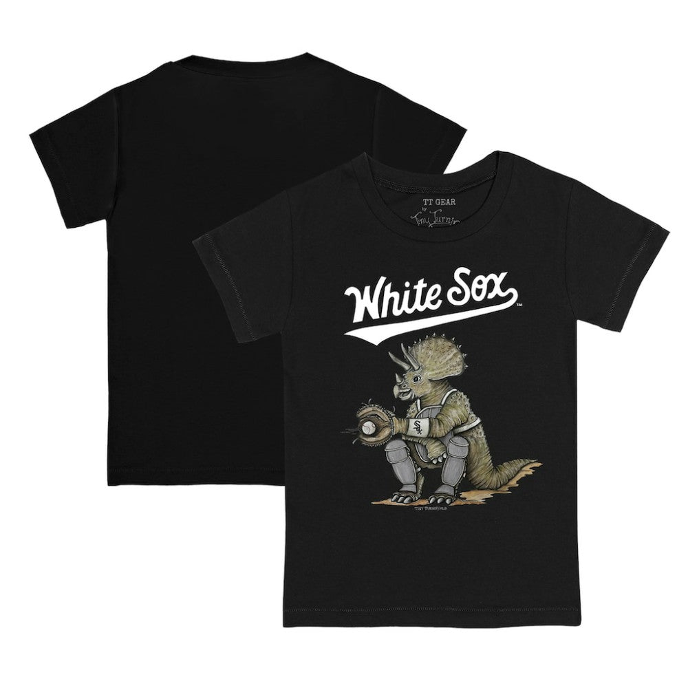 Chicago White Sox Tiny Turnip Youth Triceratops T-Shirt Black