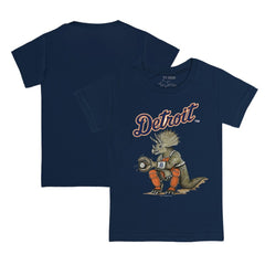 Detroit Tigers Tiny Turnip Youth Triceratops T-Shirt Navy