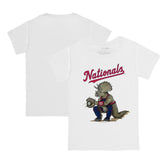 Washington Nationals Tiny Turnip Youth Triceratops T-Shirt White