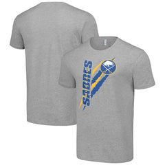 Buffalo Sabres Starter Color Scratch T-Shirt - Heather Gray T-shirts