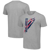 Columbus Blue Jackets Starter Color Scratch T-Shirt - Heather Gray T-shirts