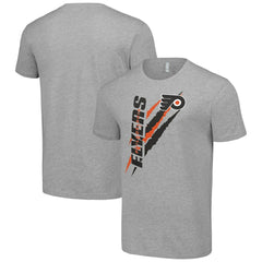 Philadelphia Flyers Starter Color Scratch T-Shirt - Heather Gray T-shirts