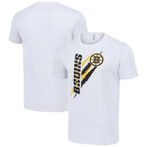 Boston Bruins Starter Color Scratch T-Shirt - White T-shirts