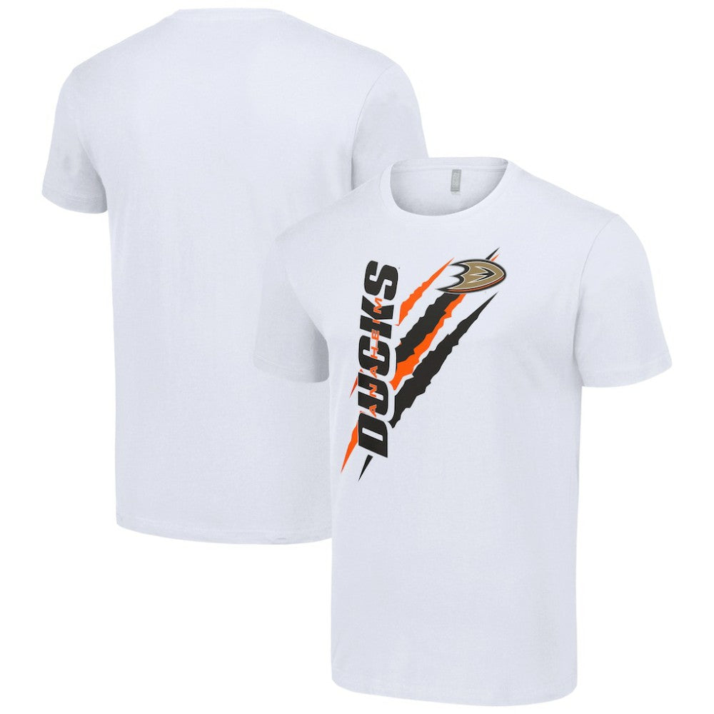 Anaheim Ducks Starter Color Scratch T-Shirt - White T-shirts