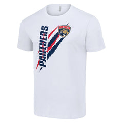 Florida Panthers Starter Color Scratch T-Shirt - White T-shirts