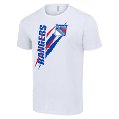 New York Rangers Starter Color Scratch T-Shirt - White T-shirts