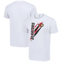 Ottawa Senators Starter Color Scratch T-Shirt - White T-shirts
