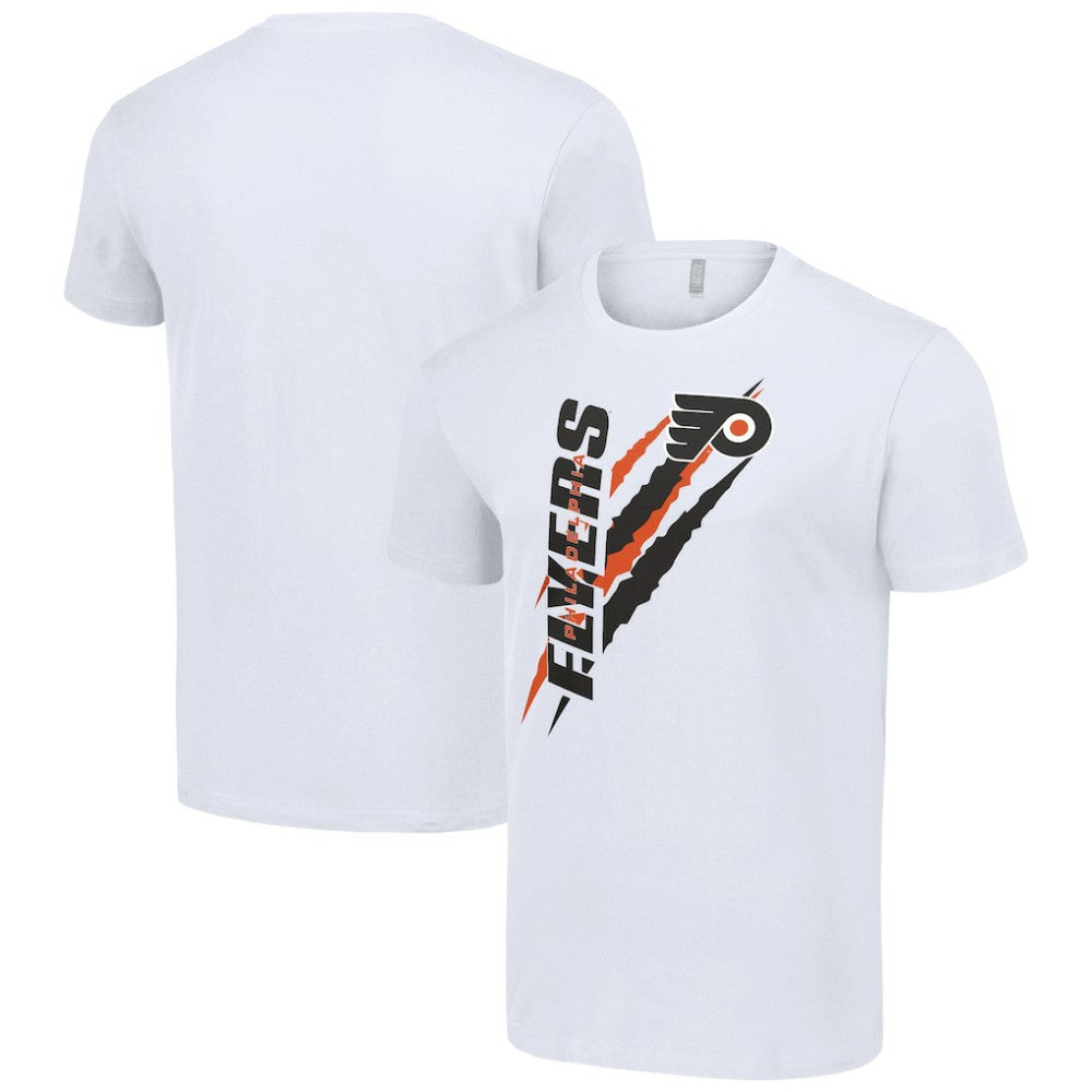 Philadelphia Flyers Starter Color Scratch T-Shirt - White T-shirts