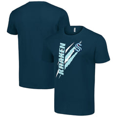 Seattle Kraken Starter Color Scratch T-Shirt - Deep Sea Blue T-shirts