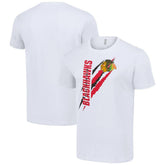 Chicago Blackhawks Starter Color Scratch T-Shirt - White T-shirts