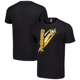 Pittsburgh Penguins Starter Color Scratch T-Shirt - Black T-shirts