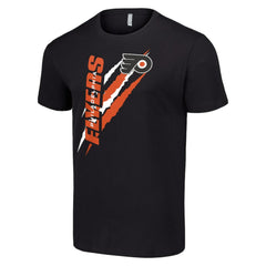 Philadelphia Flyers Starter Color Scratch T-Shirt - Black T-shirts