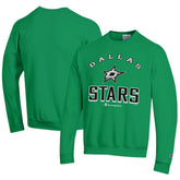 Dallas Stars Champion Eco Powerblend Crewneck Sweatshirt - Kelly Green Sweatshirts