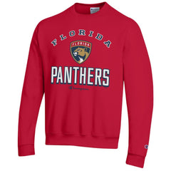 Florida Panthers Champion Eco Powerblend Crewneck Sweatshirt - Red Sweatshirts