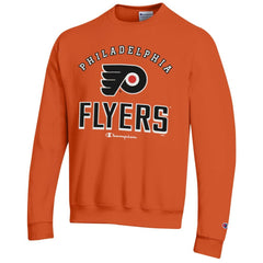 Philadelphia Flyers Champion Eco Powerblend Crewneck Sweatshirt - Orange Sweatshirts