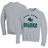 San Jose Sharks Champion Eco Powerblend Crewneck Sweatshirt - Gray Sweatshirts