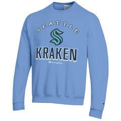 Seattle Kraken Champion Eco Powerblend Crewneck Sweatshirt - Light Blue Sweatshirts