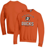 Anaheim Ducks Champion Eco Powerblend Crewneck Sweatshirt - Orange Sweatshirts