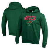 Minnesota Wild Champion Eco Powerblend Pullover Hoodie - Hunter Green Hoodies