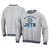 Winnipeg Jets Champion Reverse Weave Yarn Dye Pullover Sweatshirt - Heather Gray Sweatshirts