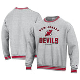 New Jersey Devils Champion Reverse Weave Yarn Dye Pullover Sweatshirt - Heather Gray Sweatshirts
