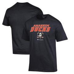 Anaheim Ducks Champion Jersey T-Shirt - Black T-shirts