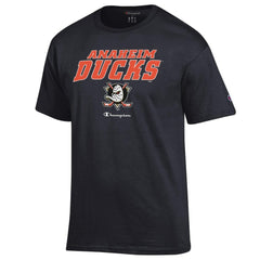 Anaheim Ducks Champion Jersey T-Shirt - Black T-shirts