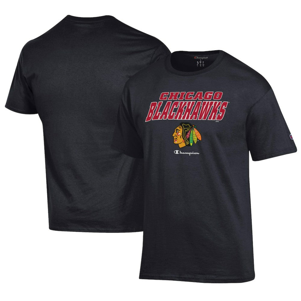 Chicago Blackhawks Champion Jersey T-Shirt - Black T-shirts