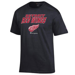 Detroit Red Wings Champion Jersey T-Shirt - Black T-shirts