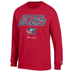 Columbus Blue Jackets Champion Long-Sleeve Jersey T-Shirt - Red T-shirts