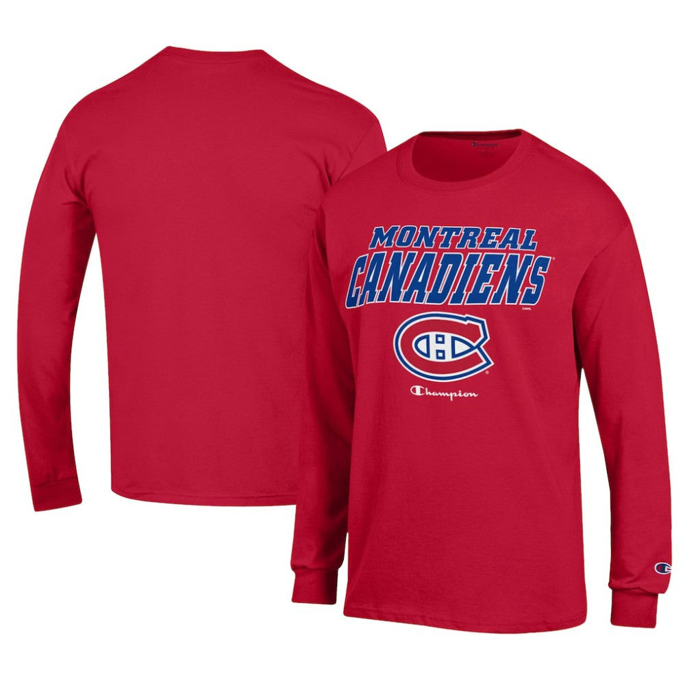 Montreal Canadiens Champion Long-Sleeve Jersey T-Shirt - Red T-shirts