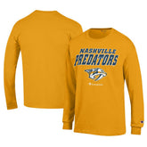 Nashville Predators Champion Long-Sleeve Jersey T-Shirt - Gold T-shirts