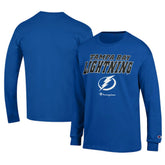Tampa Bay Lightning Champion Long-Sleeve Jersey T-Shirt - Royal T-shirts