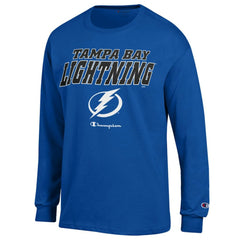 Tampa Bay Lightning Champion Long-Sleeve Jersey T-Shirt - Royal T-shirts