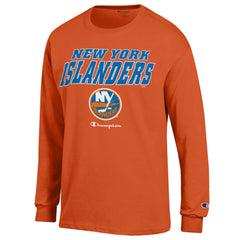 New York Islanders Champion Long-Sleeve Jersey T-Shirt - Orange T-shirts