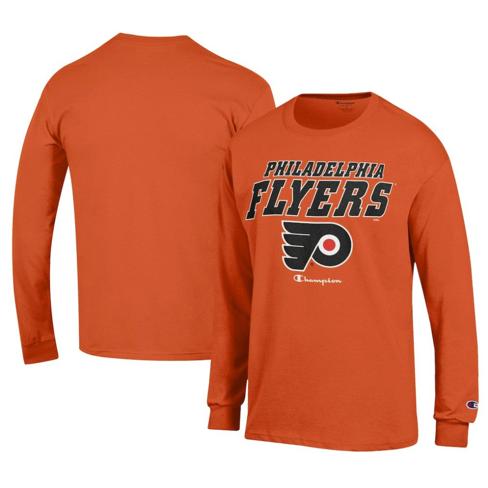 Philadelphia Flyers Champion Long-Sleeve Jersey T-Shirt - Orange T-shirts