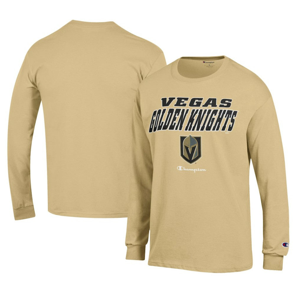 Vegas Golden Knights Champion Long-Sleeve Jersey T-Shirt - Yellow T-shirts