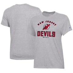 New Jersey Devils Champion Women's Core T-Shirt - Heather Gray T-shirts
