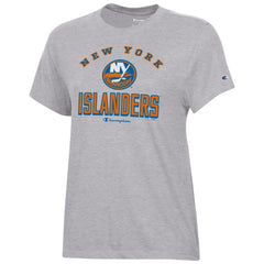 New York Islanders Champion Women's Core T-Shirt - Heather Gray T-shirts