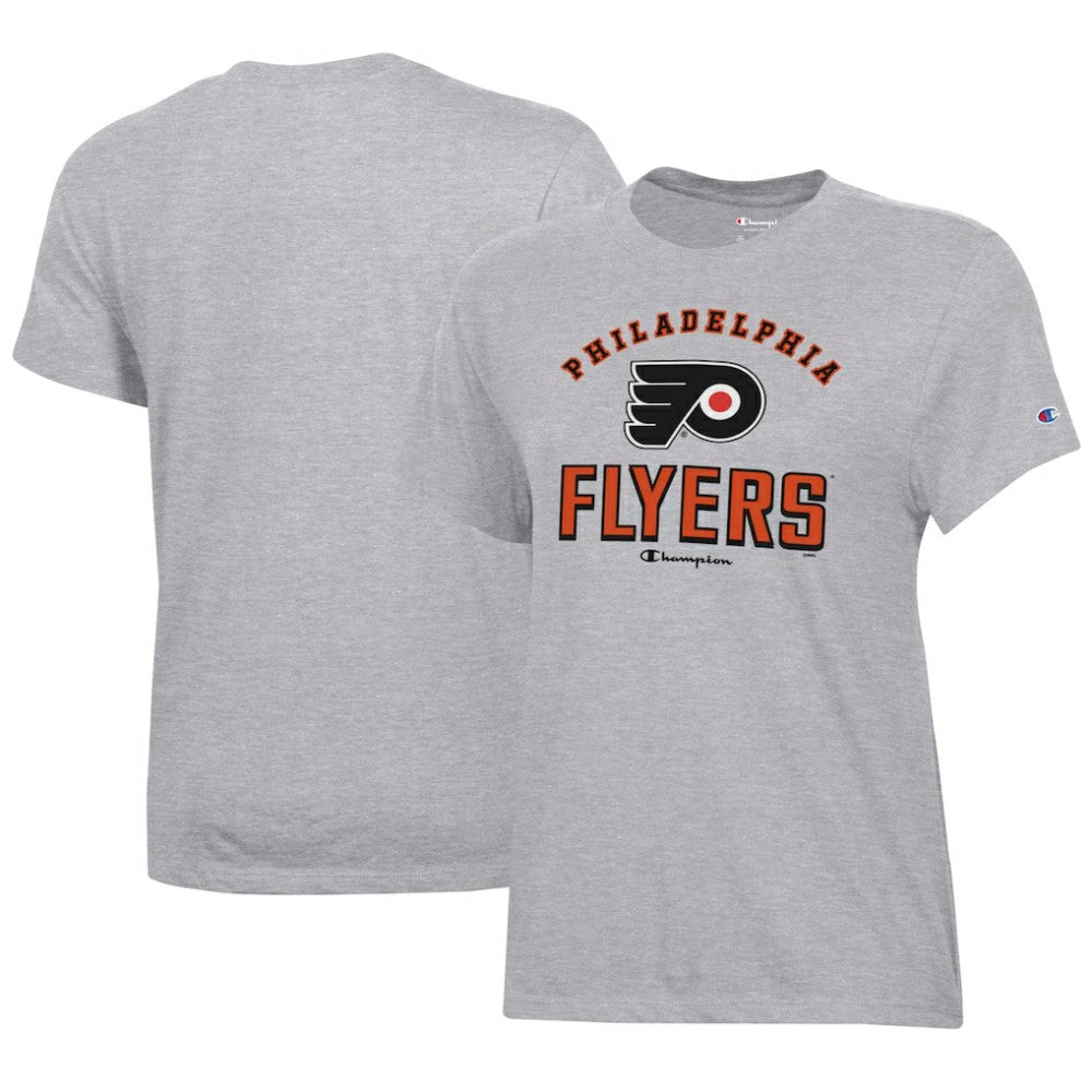 Philadelphia Flyers Champion Women's Core T-Shirt - Heather Gray T-shirts