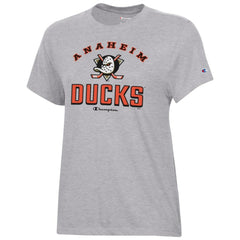 Anaheim Ducks Champion Women's Core T-Shirt - Heather Gray T-shirts