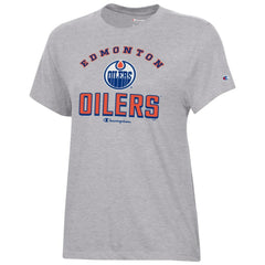 Edmonton Oilers Champion Women's Core T-Shirt - Heather Gray T-shirts