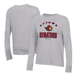 Ottawa Senators Champion Women's Core Long Sleeve T-Shirt - Heather Gray T-shirts