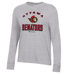 Ottawa Senators Champion Women's Core Long Sleeve T-Shirt - Heather Gray T-shirts