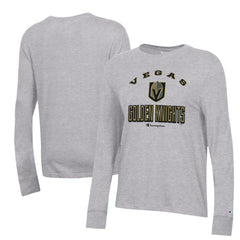 Vegas Golden Knights Champion Women's Core Long Sleeve T-Shirt - Heather Gray T-shirts