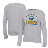 Buffalo Sabres Champion Women's Core Long Sleeve T-Shirt - Heather Gray T-shirts